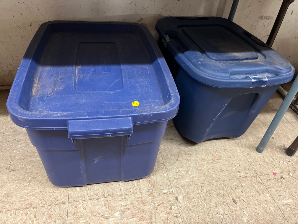 2 TOTES WITH LIDS