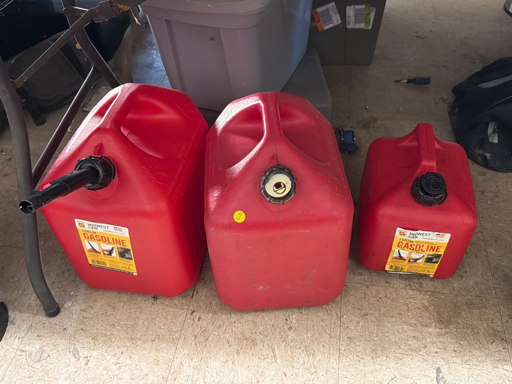 (3) GAS CANS