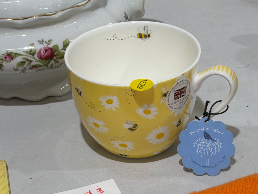 BLUE BIRD WILLOW BEE MUG