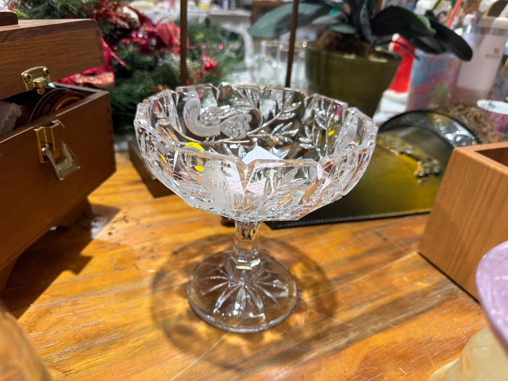 VINTAGE CRYSTAL COMPOTE