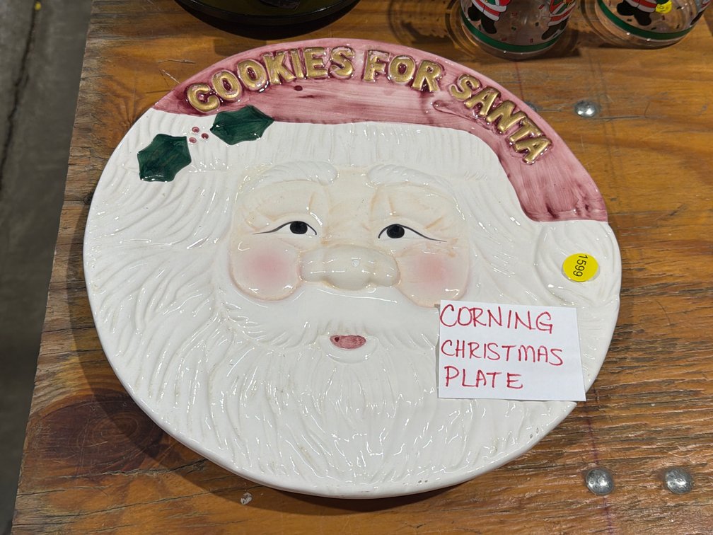 CORNING CHRISTMAS PLATTER