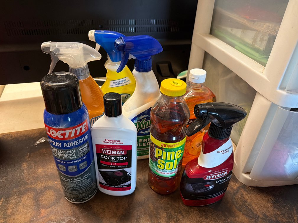 CLEANERS, ADHESIVE, ETC.