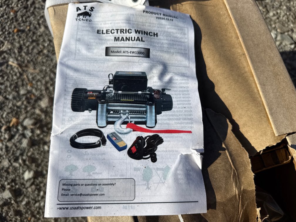 WOLVERINE ELECTRIC WINCH