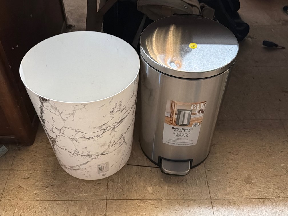 (2) SMALL TRASHCANS