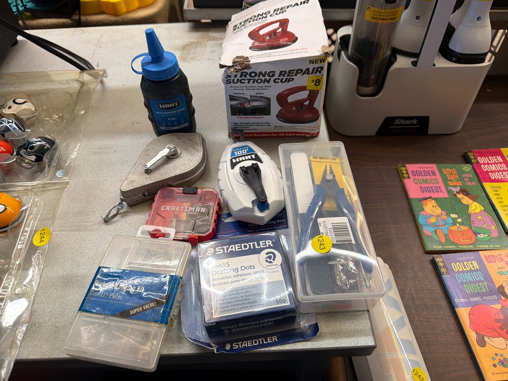 REPAIR SUCTION CUP, BITS, PICTURE HANGING KIT, ETC.