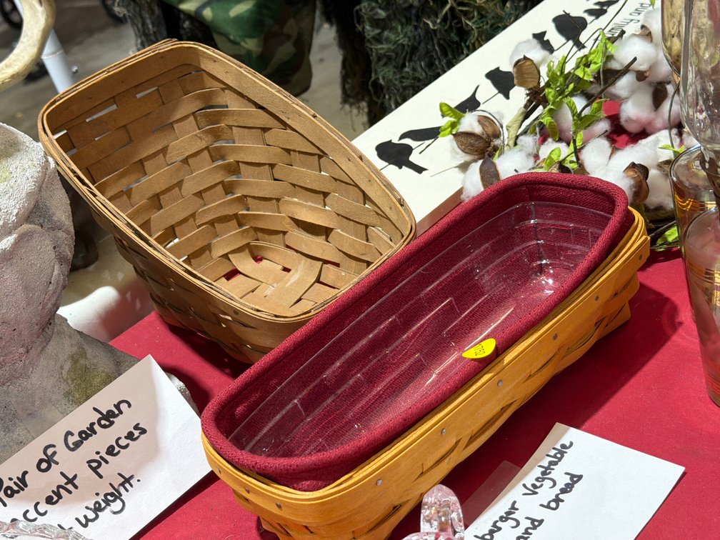 TWO SMALL LONGABERGER BASKETS