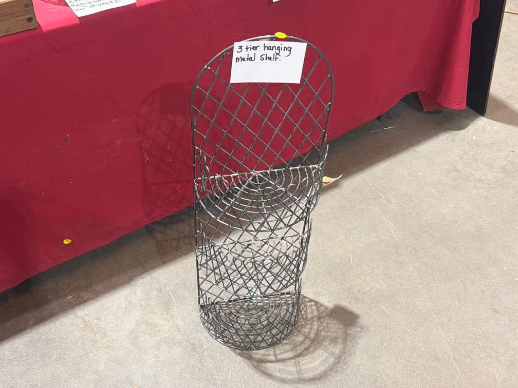 3 TIER HANGING METAL SHELF
