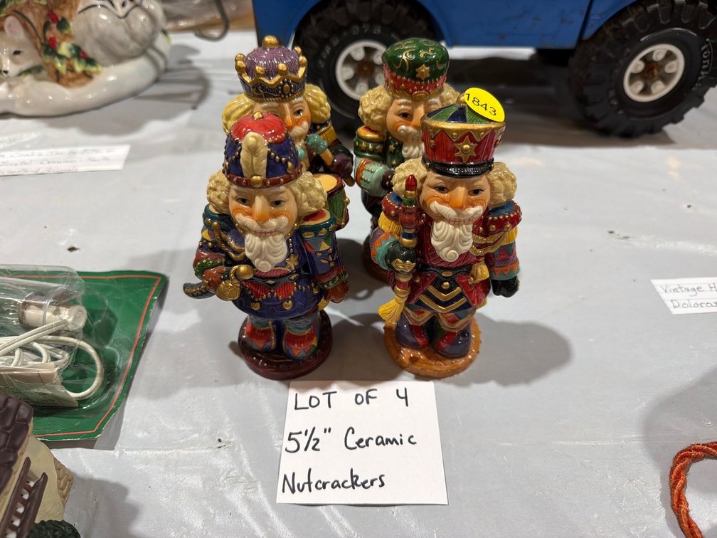 (4) 5.5” CERAMIC NUTCRACKER FIGURINES