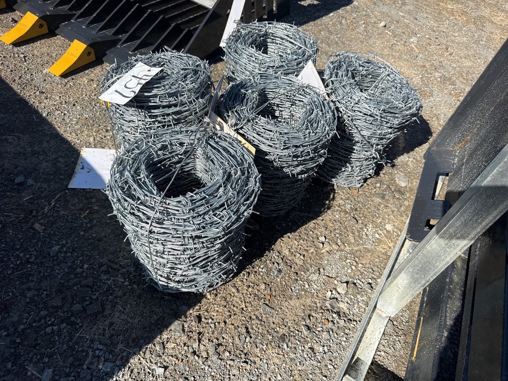 (5) ROLLS OF BARBED WIRE