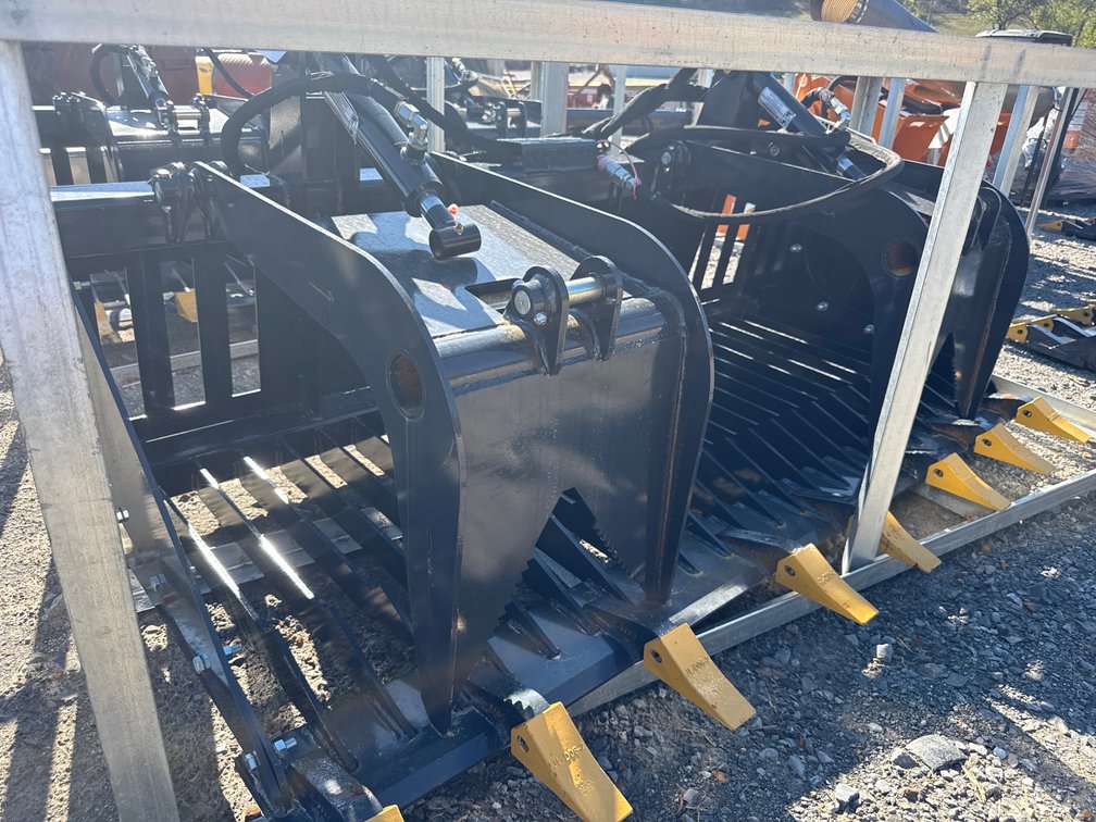 72” SKID STEER ROCK BUCKET GRAPPLE