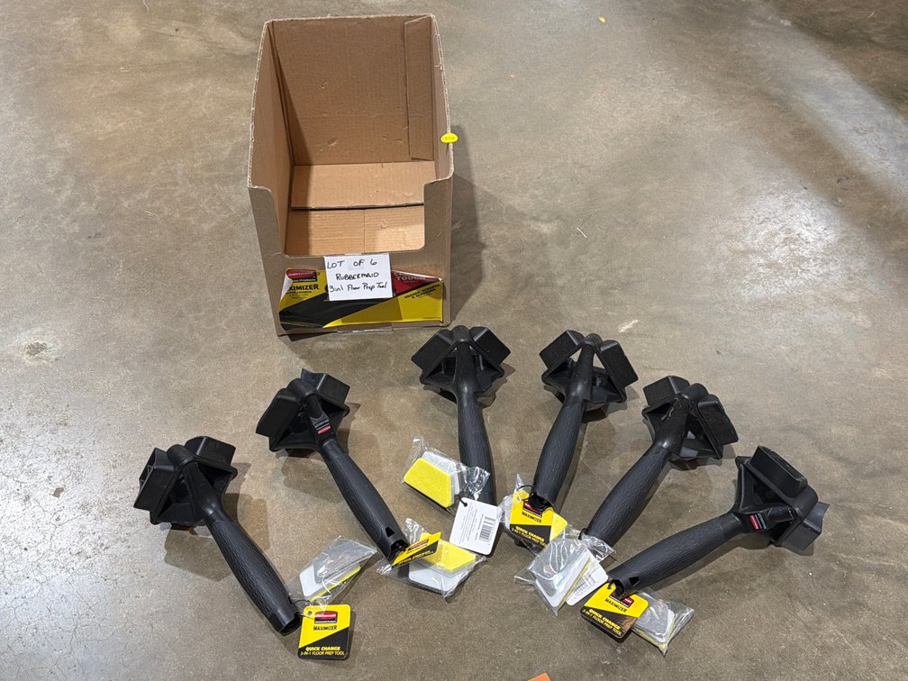 (6) RUBBERMAID 3in1 FLOOR PREP TOOLS