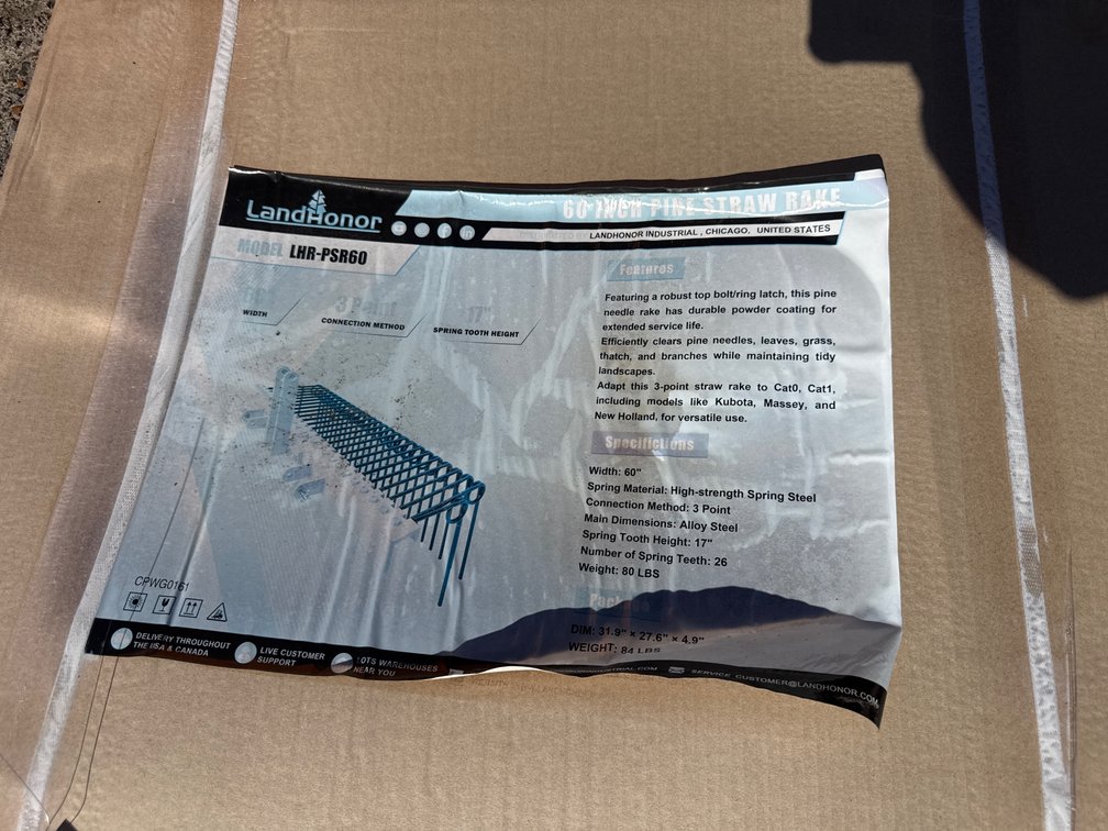 (2) 60” 3PT STRAW RAKE