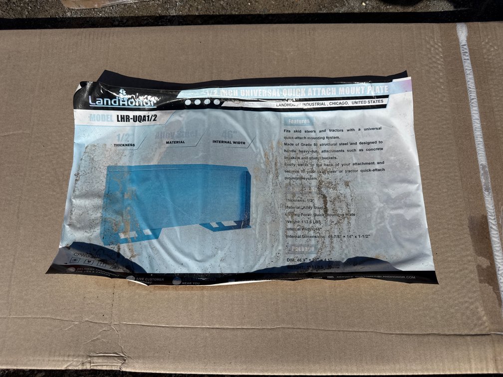 1/2” SKID STEER MOUNT PLATE
