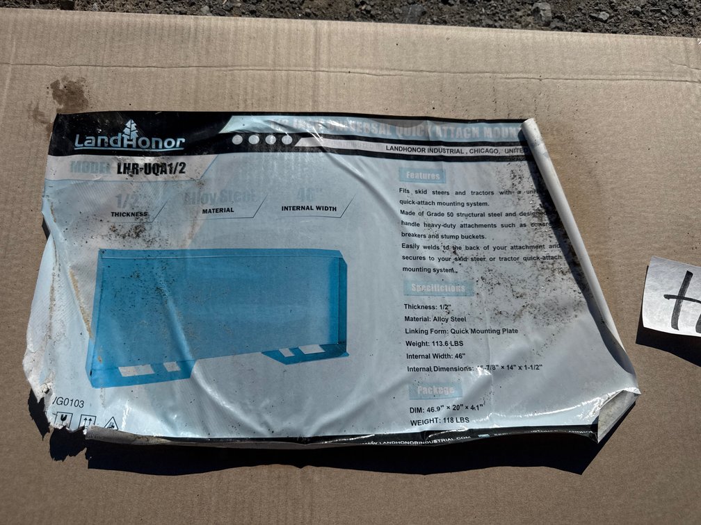1/2” SKID STEER MOUNT PLATE