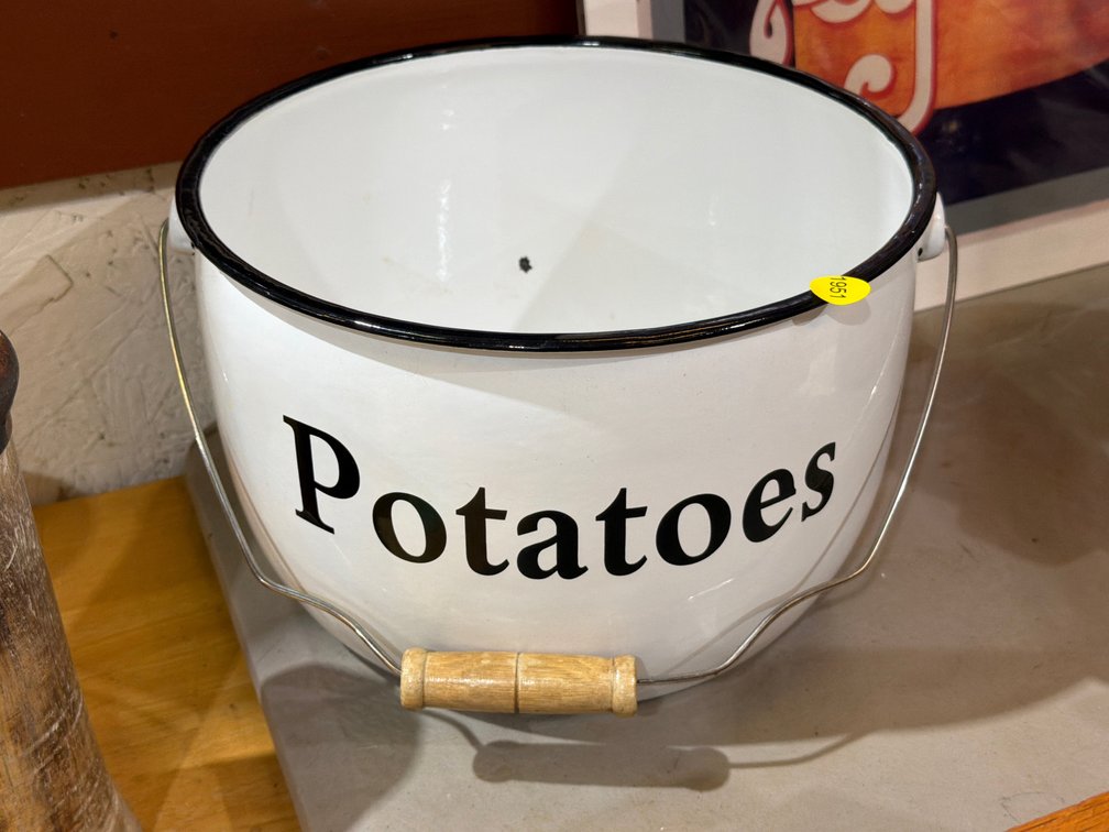 POTATOES ENAMELWARE BOWL