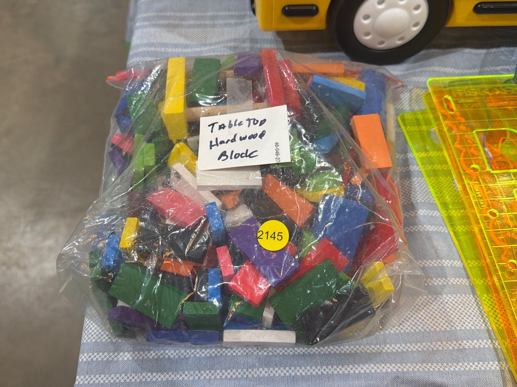 GALLON BAG OF WOODEN BLOCKS