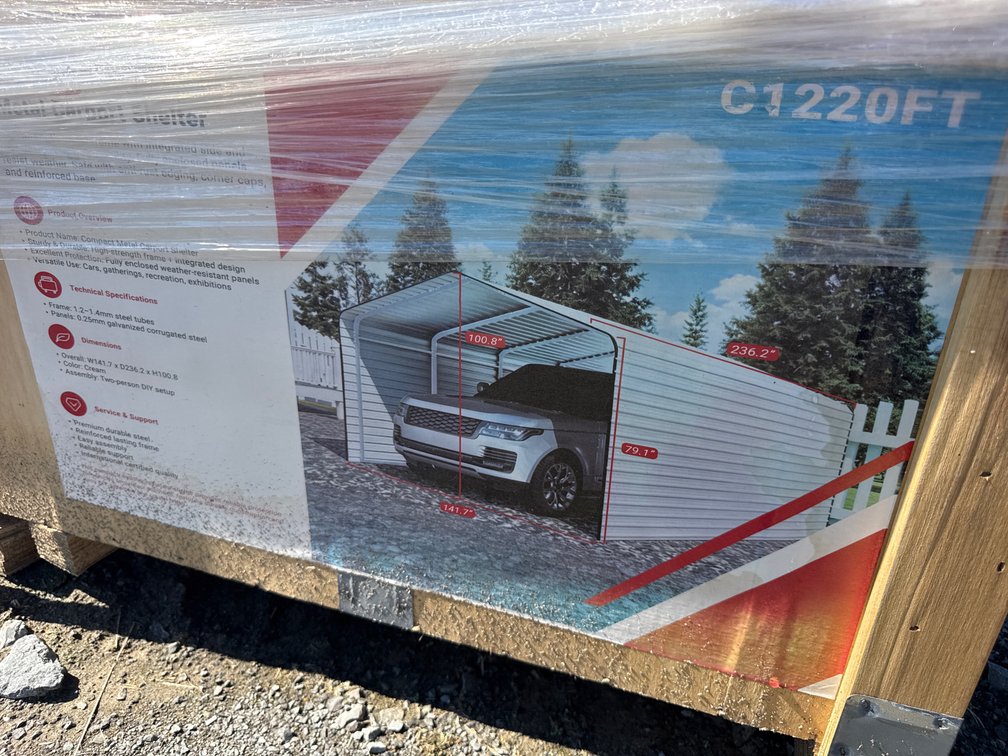 12’x20’ METAL CARPORT
