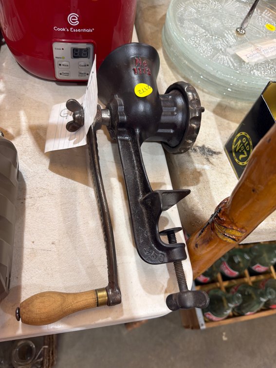 VINTAGE CAST IRON GRISWOLD GRINDER