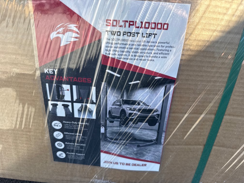 SDLTPL10000 2 POST CAR LIFT