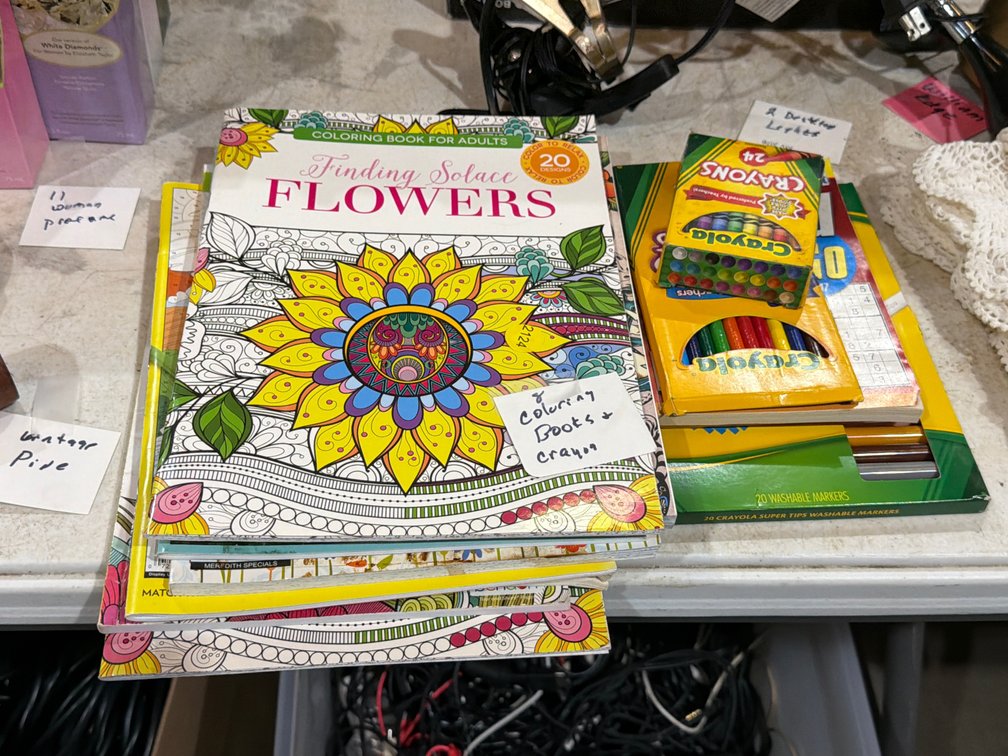 COLORING BOOKS, CRAYONS & MARKERS