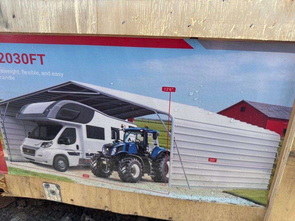 20’x30’ METAL CARPORT