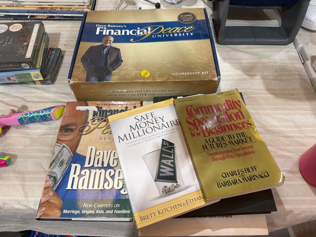 DAVE RAMSEY AND OTHER FINACE ADVICE BOOKS