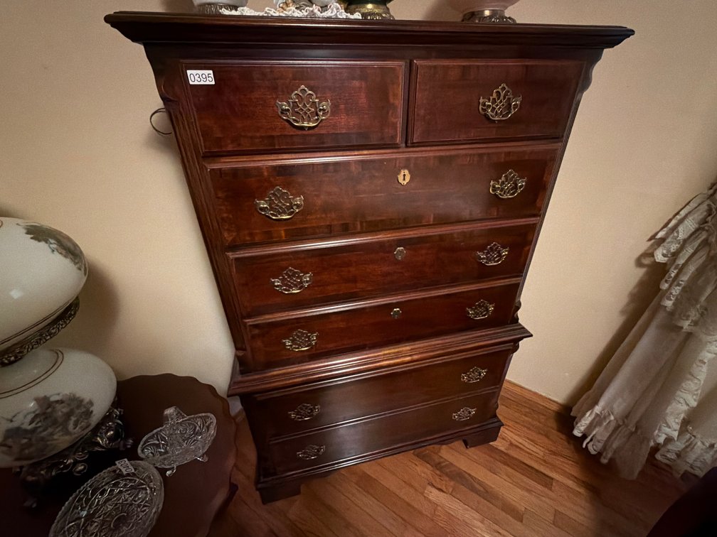 CHEST OF DRAWERS  38”X 18”X 58”
