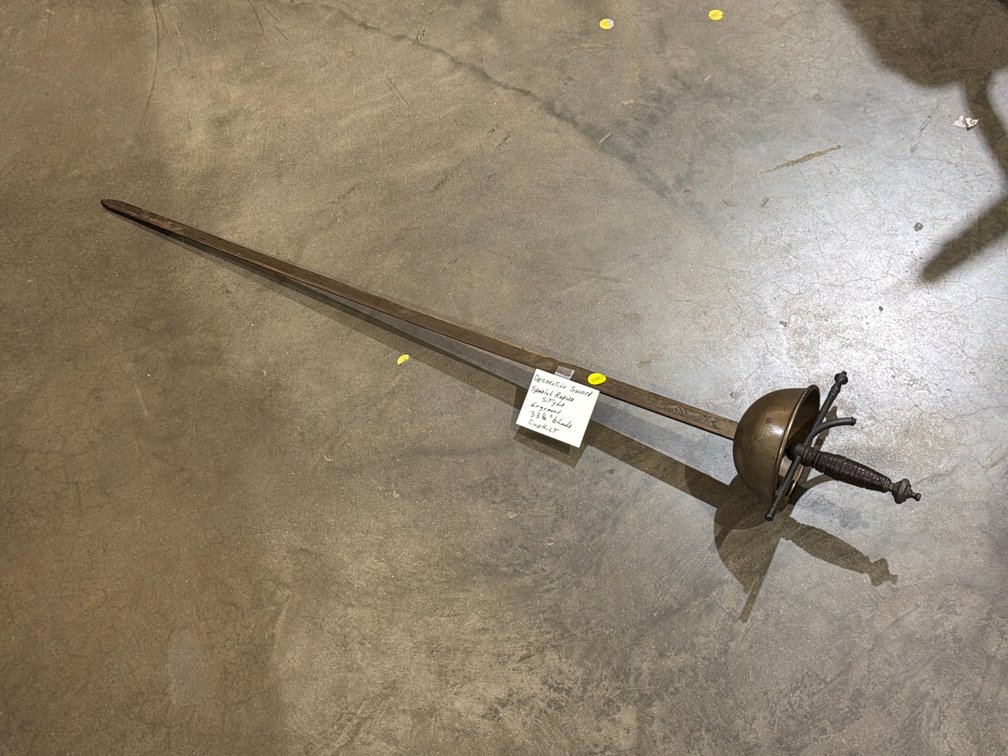 DECORATIVE SWORD SPANISH RAPIER STYLE