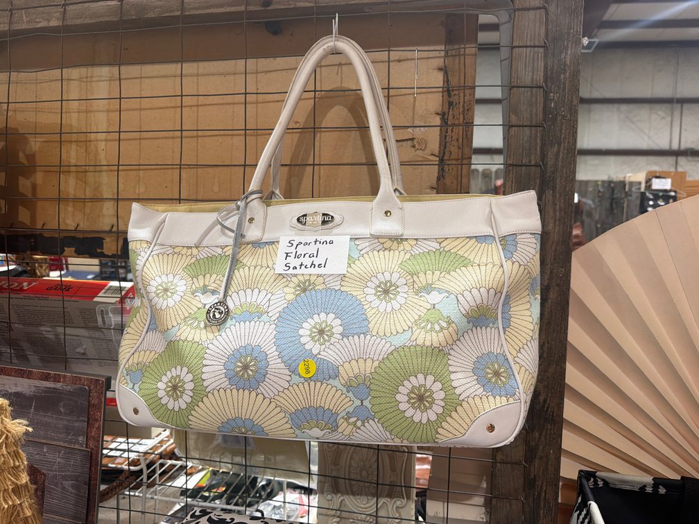 SPARTINA FLORAL SATCHEL