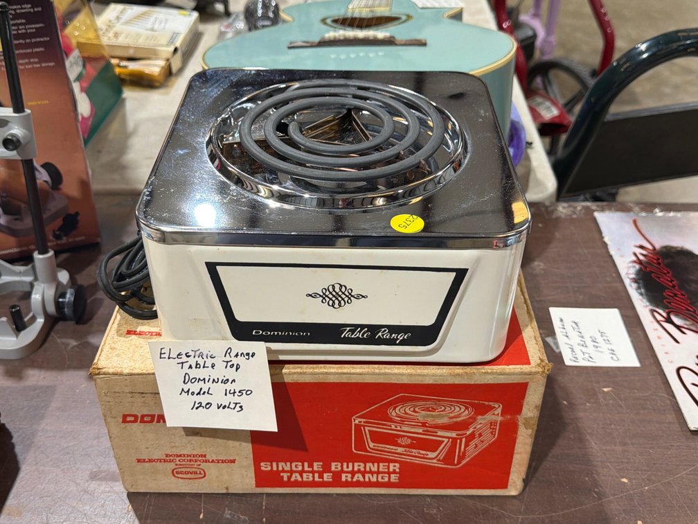 DOMINION SINGLE BURNER TABLE RANGE