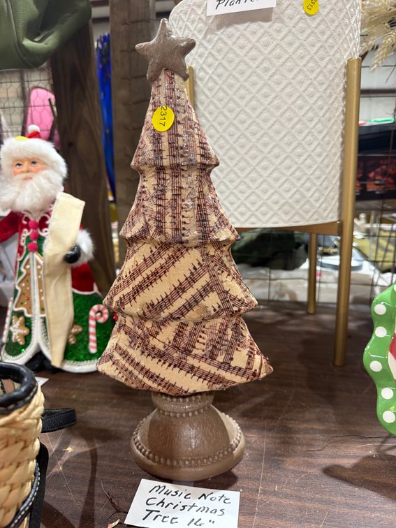 16” MUSIC NOTE CHRISTMAS TREE