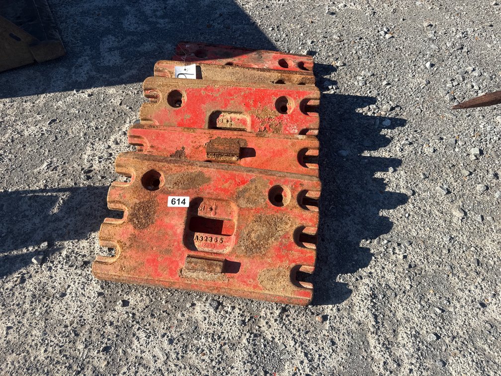 (5) CASE 100LB TRACTOR WEIGHTS