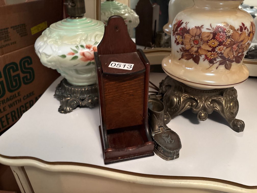 VINTAGE MATCH HOLDER ETC