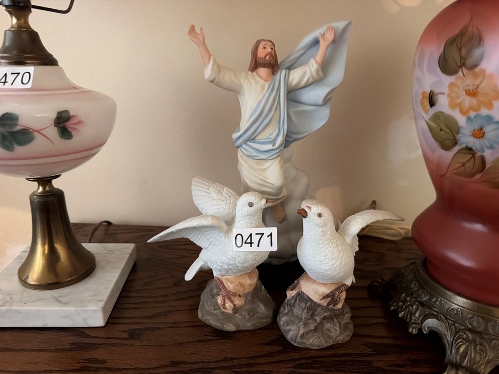 DOVE AND JESUS FIGURES