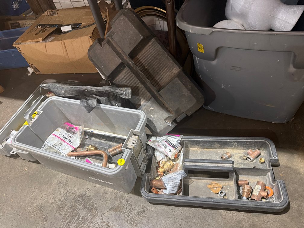 CRAFTSMAN TOOLBOX AND PLUMBING PARTS