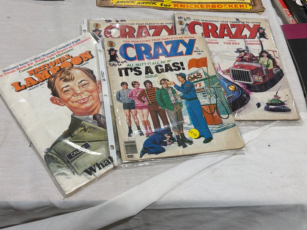 CRAZY MARVEL COMICS, NATIONAL LAMPOON MAGAZINE