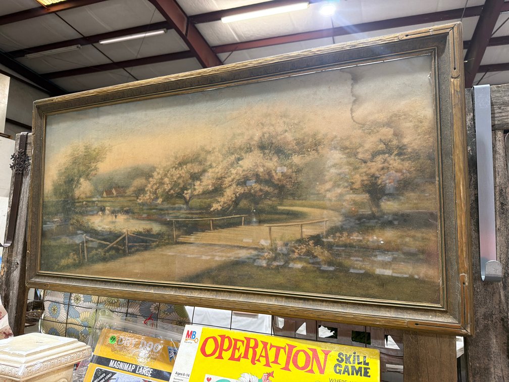 VINTAGE FARM FRAMED PRINT