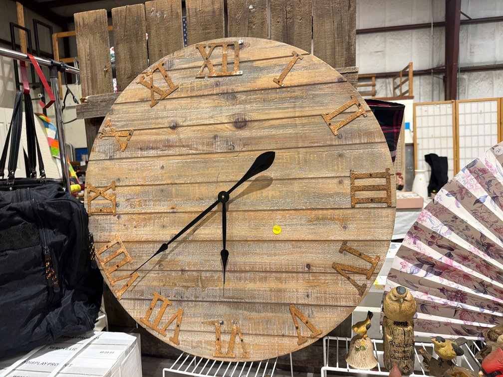 LARGE WOODEN CLOCK
