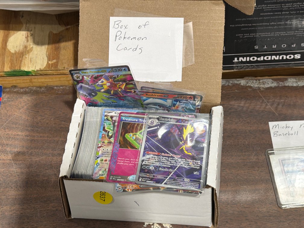 BOX OF POKEMON CARDS