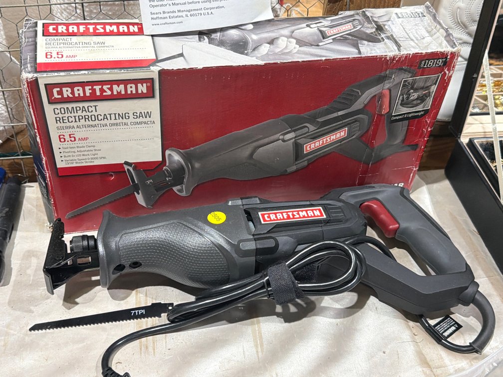 6.5 AMP CRAFTSMAN RECIPROCATING SAW