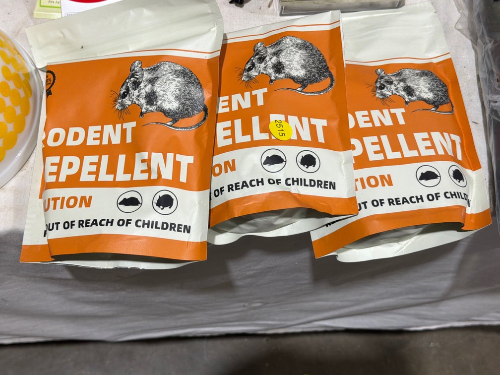 (3) BAGS OF RODENT REPELLENT