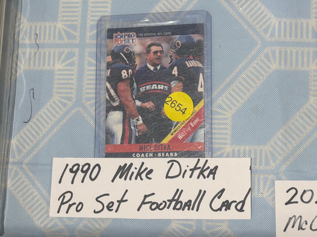 1990 MIKE DITKA PRO SET FOOTBALL CARD