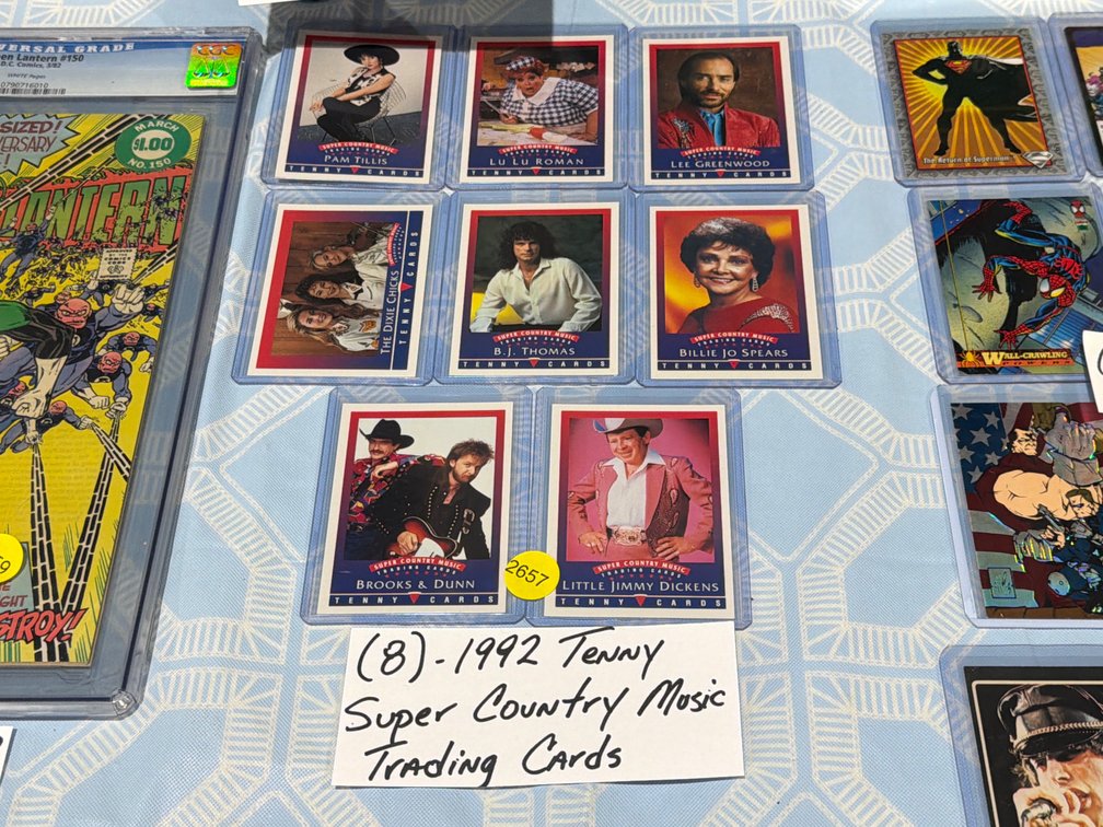 (8) 1992 TENNY SUPER COUNTRY MUSIC TRADING CARDS