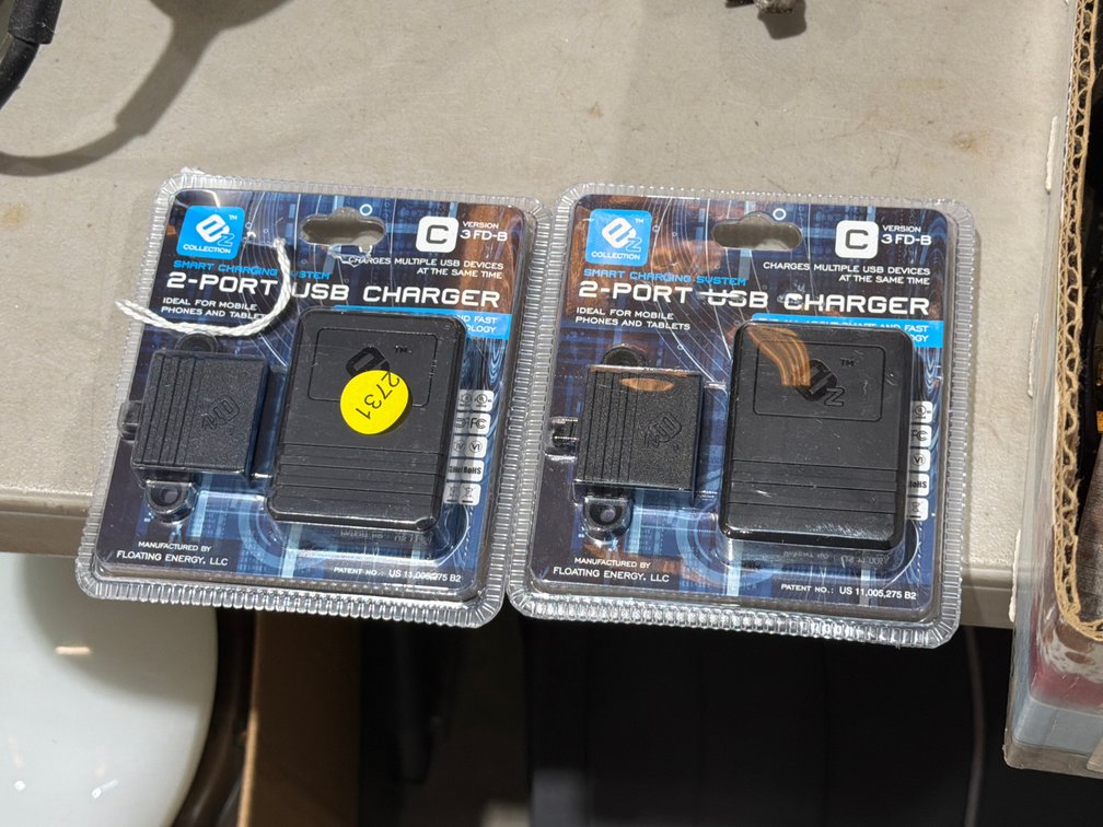 (2) 2-PORT USB CHARGERS