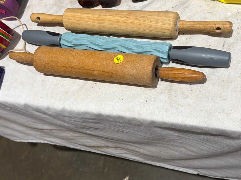 (3) ROLLING PINS