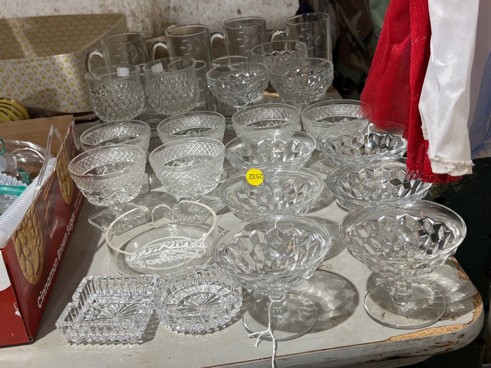 LARGE LOT OF GLASSES