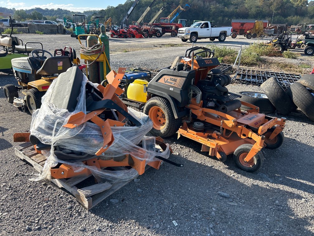 SCAG VRIDE II STAND ON MOWER WITH BAGGER