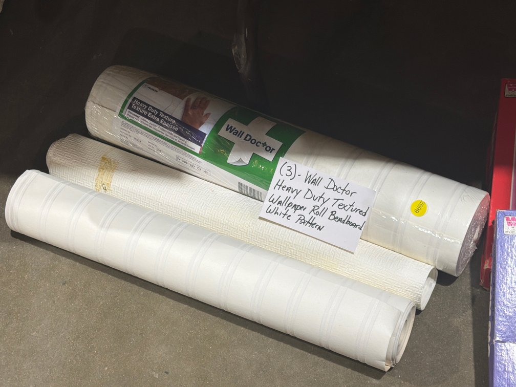 3 ROLLS OF WALL DOCTOR HEAVY DUTY TEXTURED WALLPAPER
