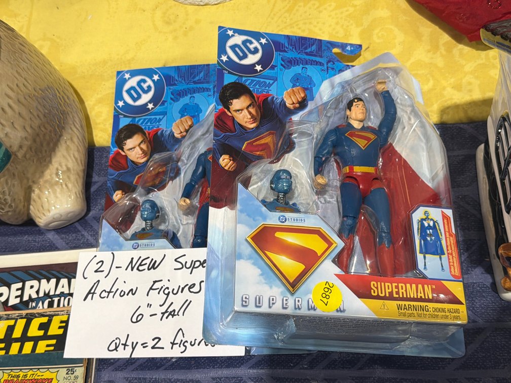 2 NEW SUPERMAN ACTION FIGURE SETS