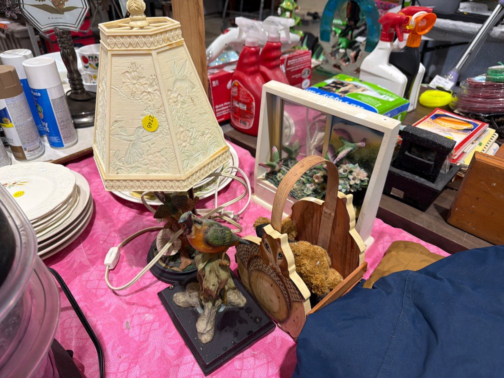 BIRD LAMP, BIRD DECOR, ETC.